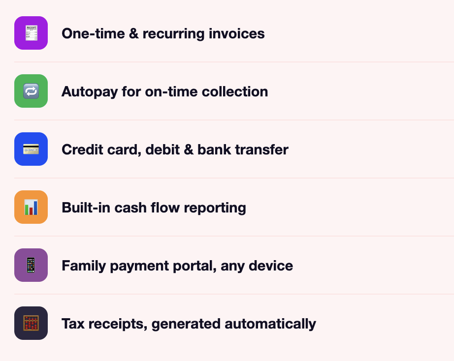 Billing and Invoicing - Butterfli Software School Management