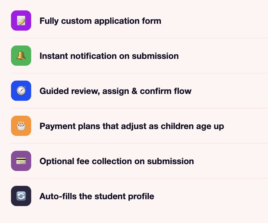Online Enrollment Form Overview - Butterfli Montessori Software School Management